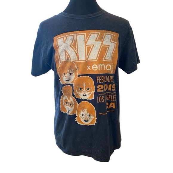 KISS X Emoji By Goodie Two Sleeves Mens T-Shirt - Picture 1 of 5